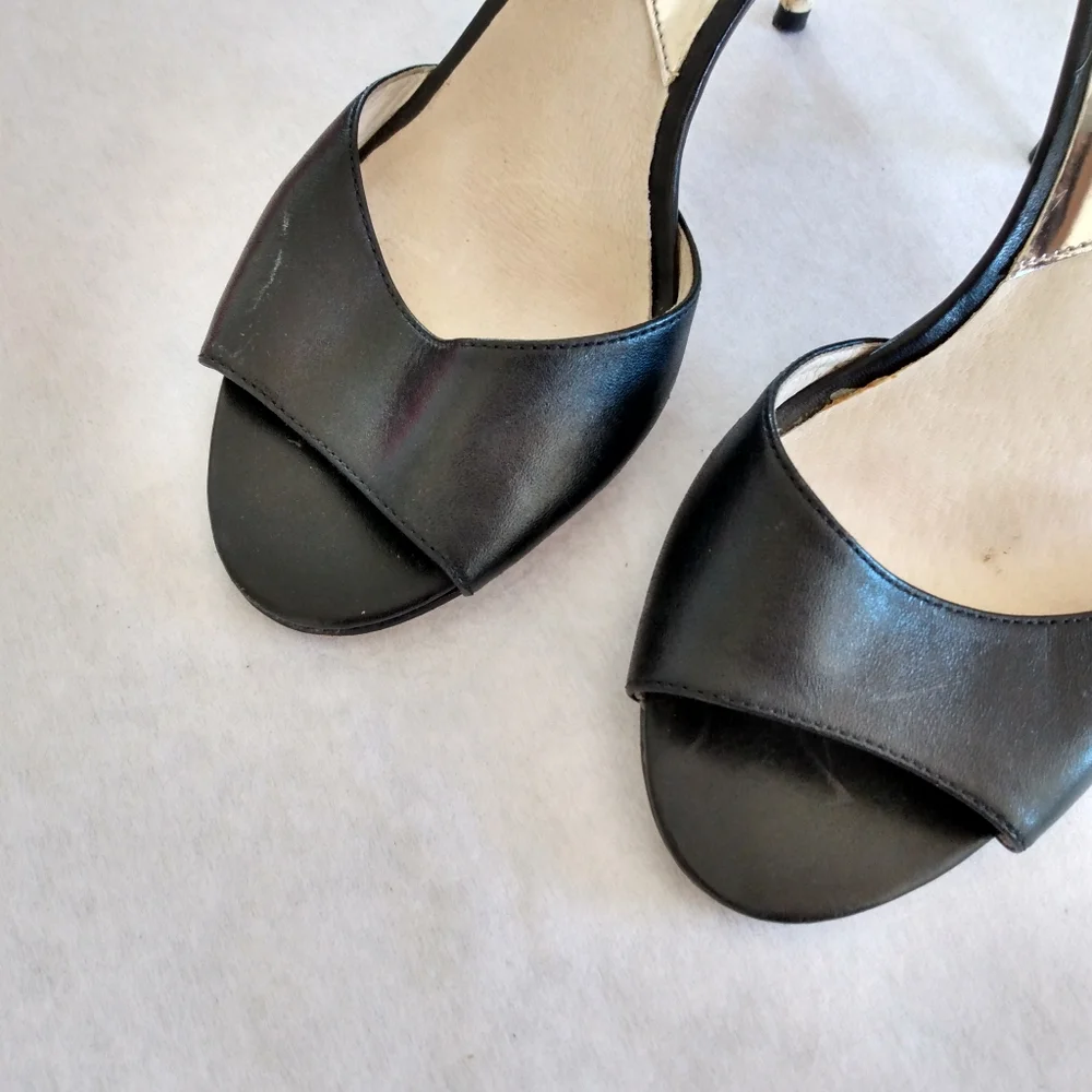 Michael Kors Snake Skin Mary Jane Heels Size 7 - Picture 3 of 4